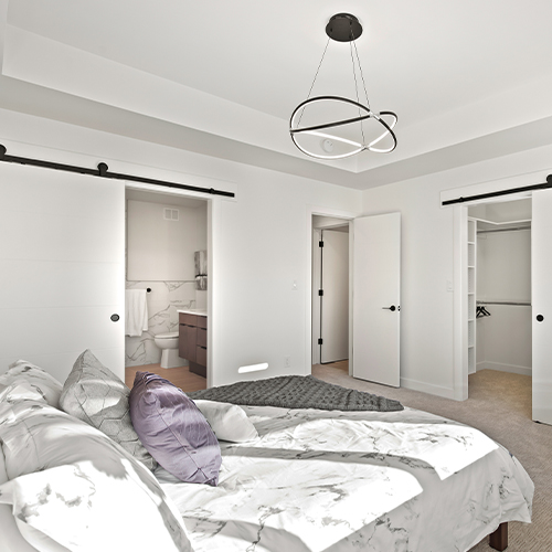 modern integrated led fixture for bedroom light