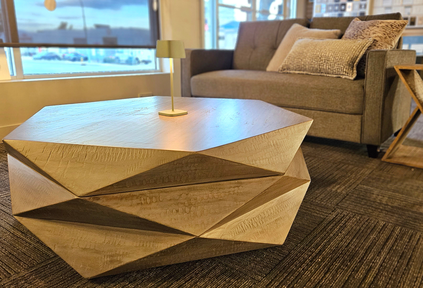 hexagonal coffee table